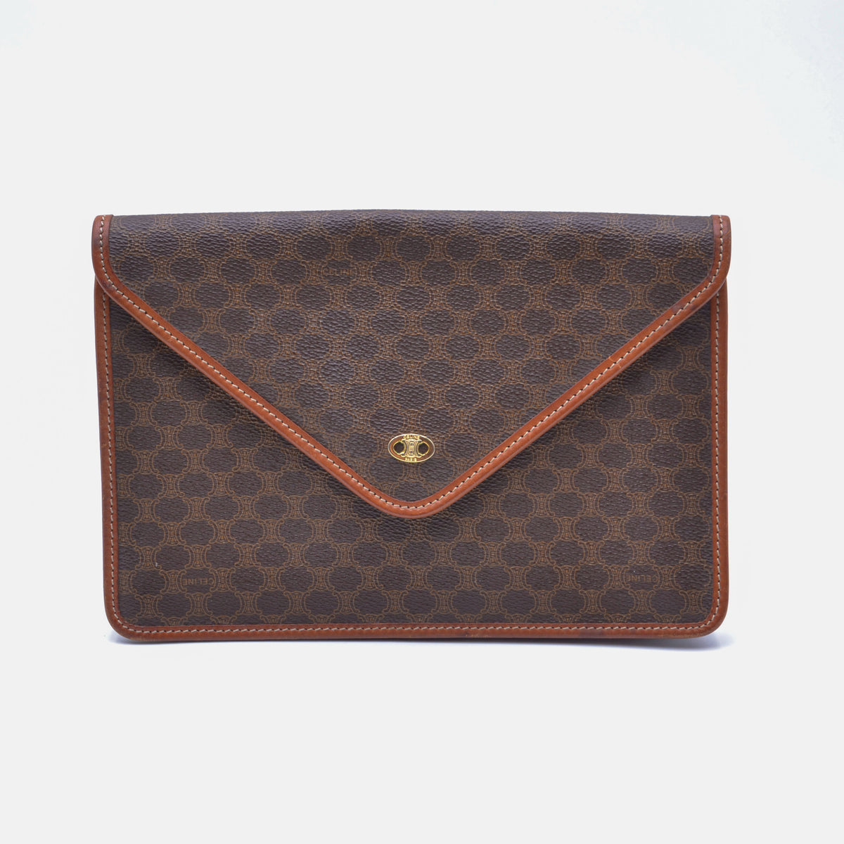 Céline Pochette Enveloppe Vintage Toile Macadam