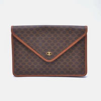Céline Pochette Enveloppe Vintage Toile Macadam