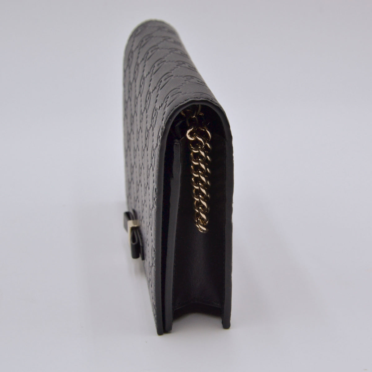 Gucci Wallet on Chain Guccissima Noir