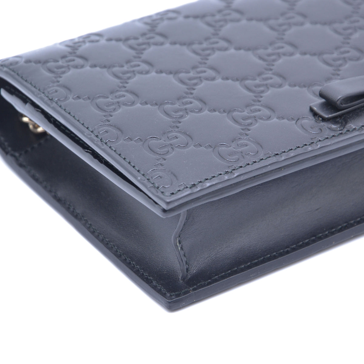 Gucci Wallet on Chain Guccissima Noir