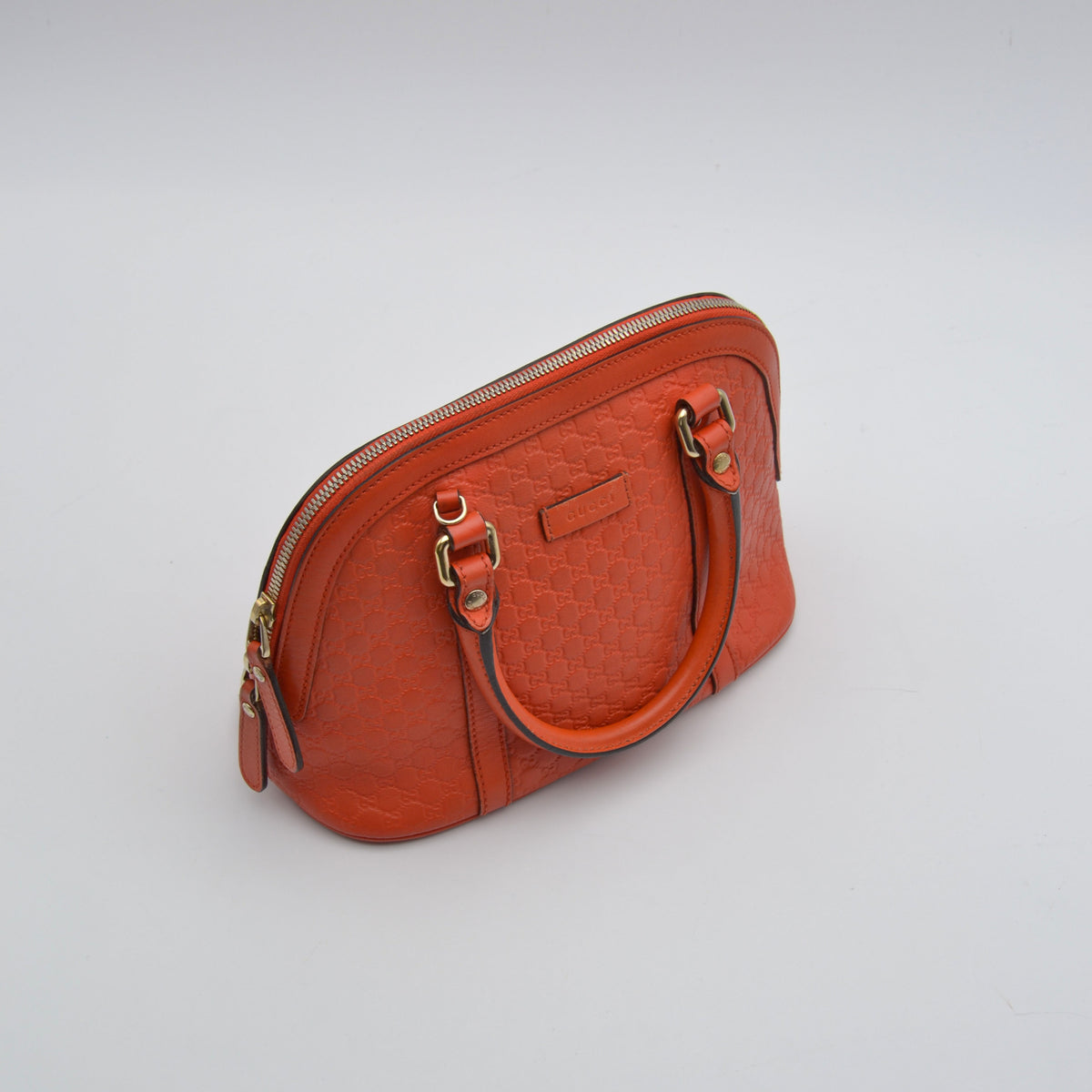Sac Dome Guccissima cuir orange mandarine