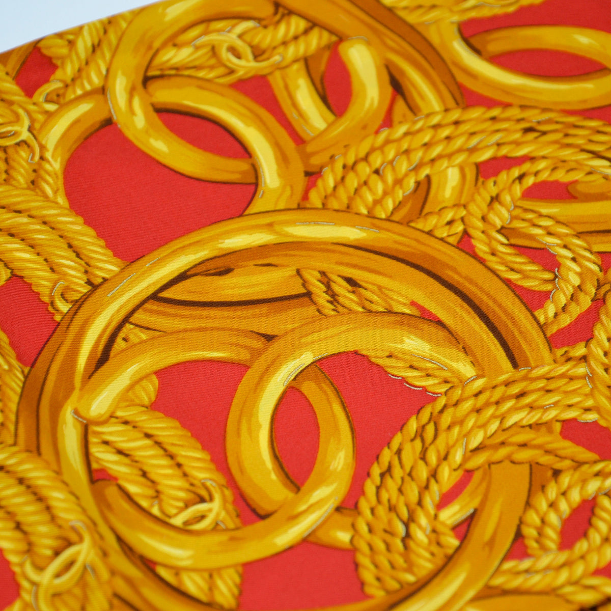 Foulard Chanel vintage Chaînes & Perles