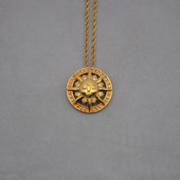 Christian Dior Collier Pendentif Soleil Félin Vintage
