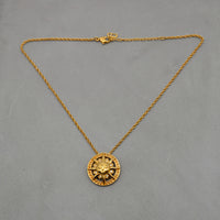 Christian Dior Collier Pendentif Soleil Félin Vintage