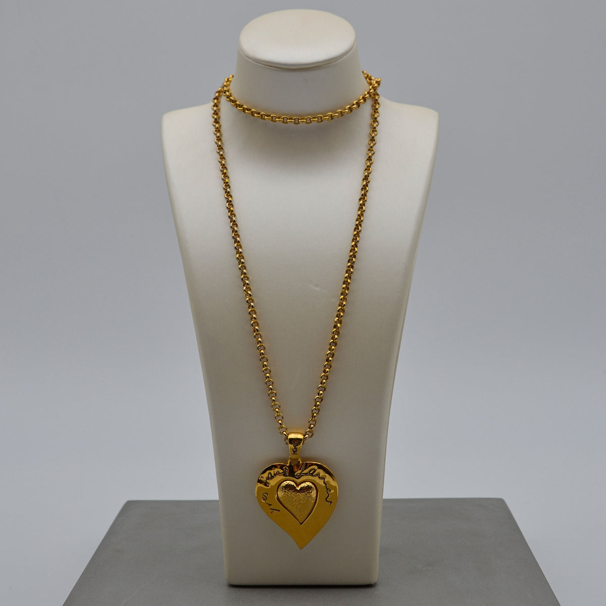 Yves Saint Laurent Collier Cœur Vintage