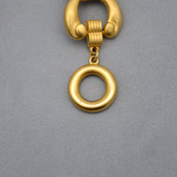 Givenchy Bracelet Vintage Maillons Sculptés Or Mat