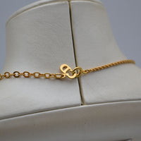 Christian Dior Collier Dé à Coudre & Nœud Vintage
