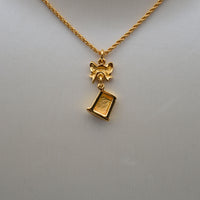 Christian Dior Collier Dé à Coudre & Nœud Vintage