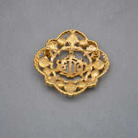 Christian Dior Broche Monogramme CD Baroque Vintage