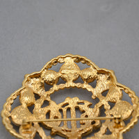Christian Dior Broche Monogramme CD Baroque Vintage