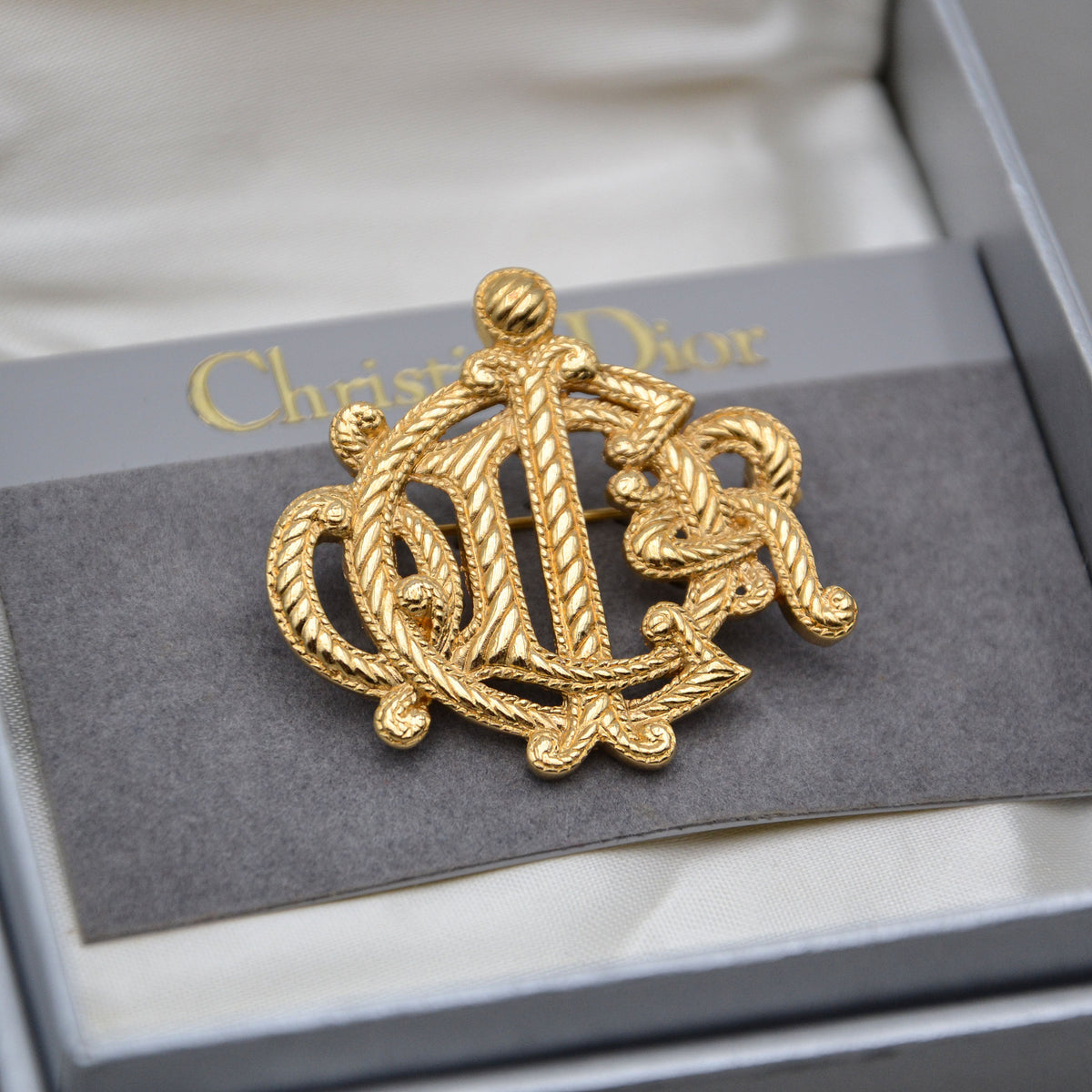 Christian Dior Broche Monogramme