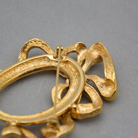Christian Dior Broche Nœud & Médaillon Vintage