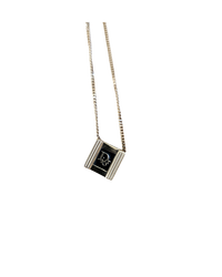 Dior Gold-Plated Necklace square medaillon