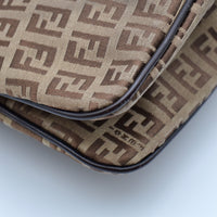 Fendi Baguette toile Zucchino jacquard marron