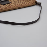 Fendi Baguette toile Zucchino jacquard marron