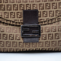 Fendi Baguette toile Zucchino jacquard marron