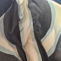Sac Fendi Baguette Toile Bleu Marine Fermoir FF Émail Vintage