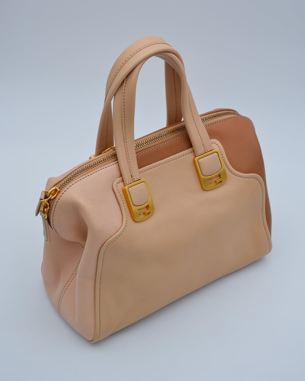 Sac Fendi Caméléon bicolore en cuir