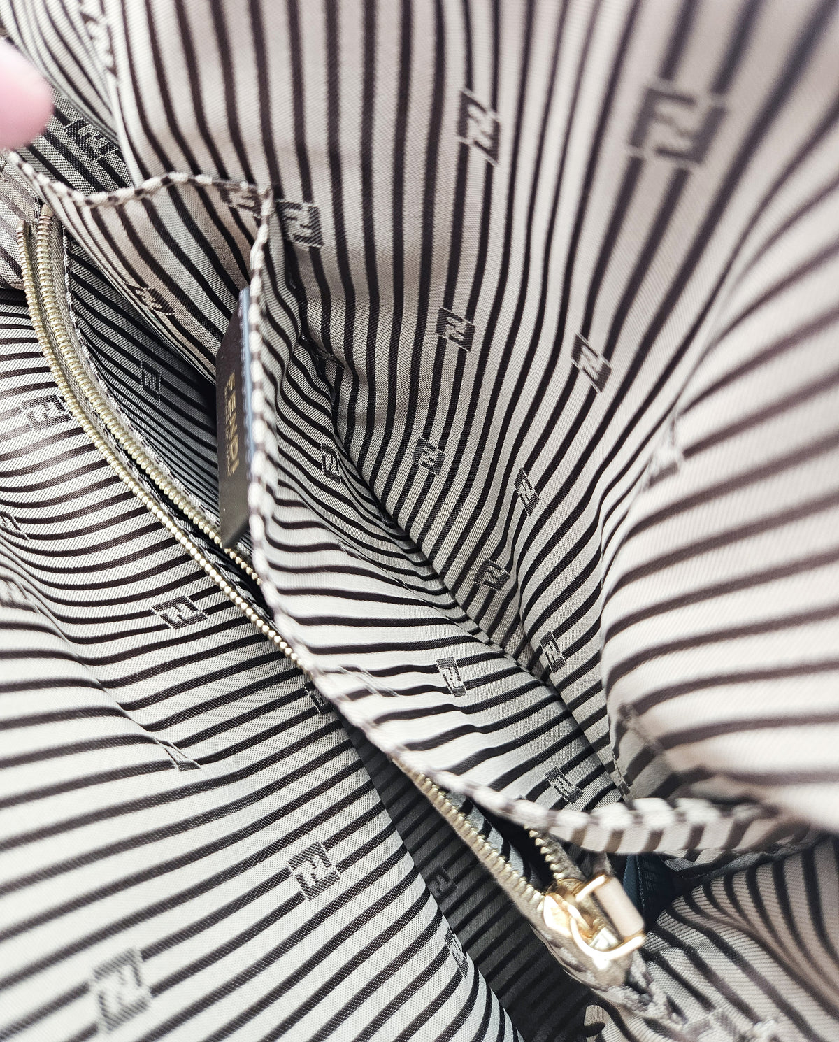 Sac Fendi Caméléon bicolore en cuir