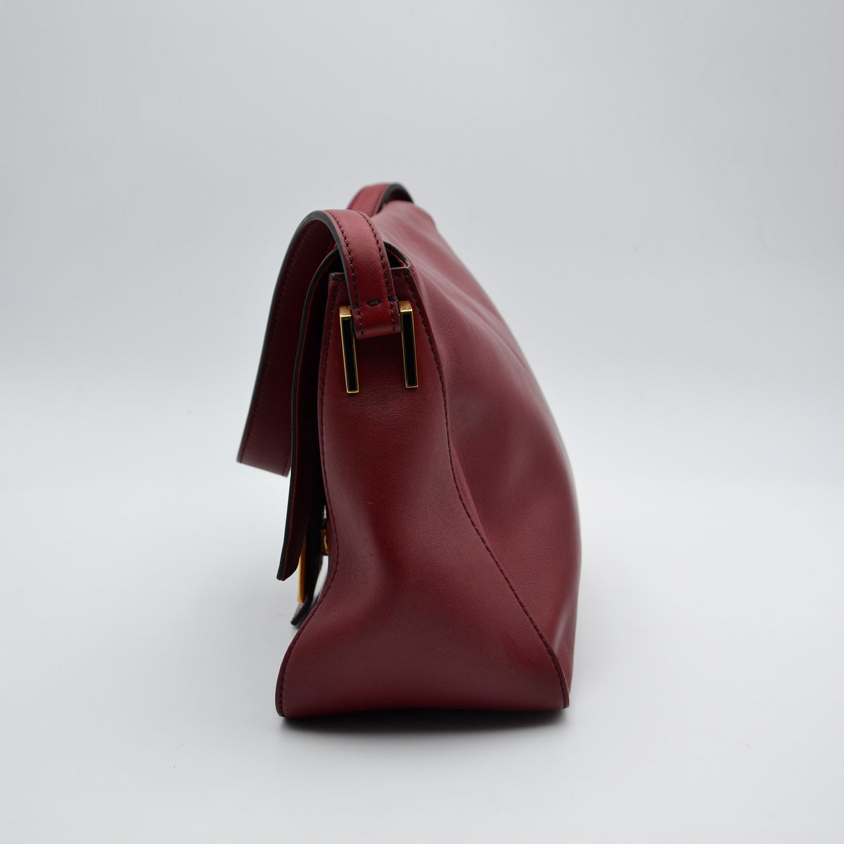 Fendi Mama Baguette Cuir Rouge
