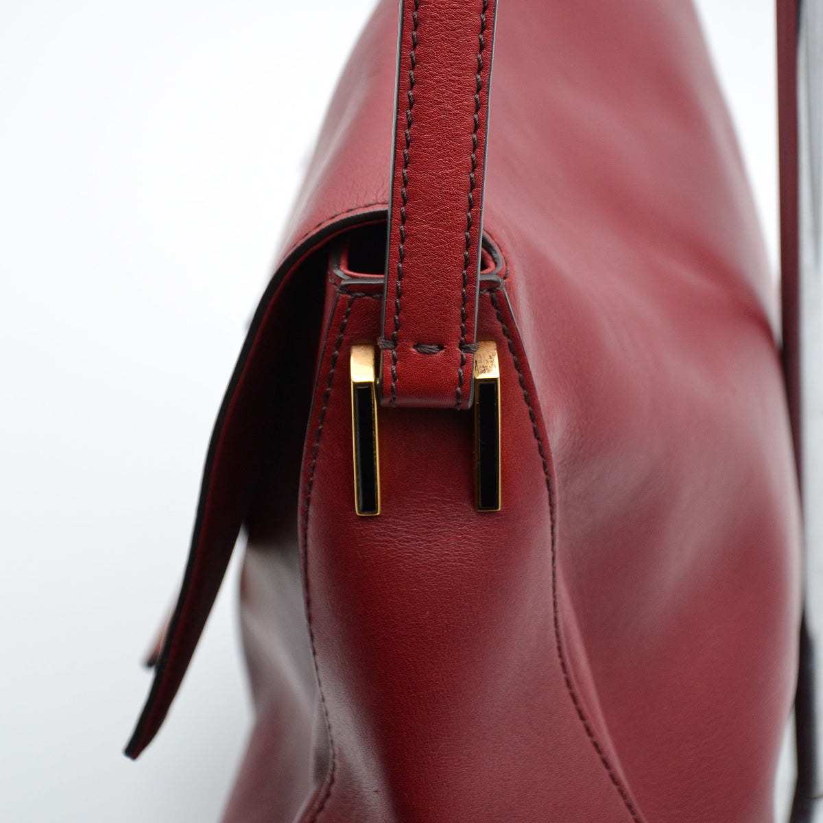 Fendi Mama Baguette Cuir Rouge