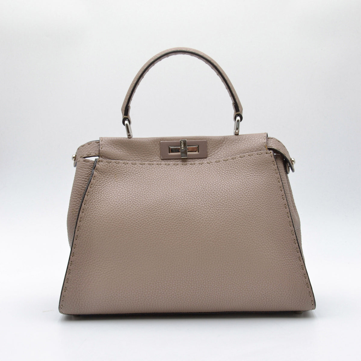 Sac Fendi Peekaboo Selleria cuir taupe