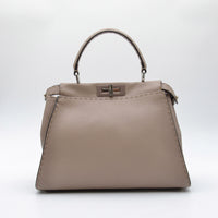 Sac Fendi Peekaboo Selleria cuir taupe