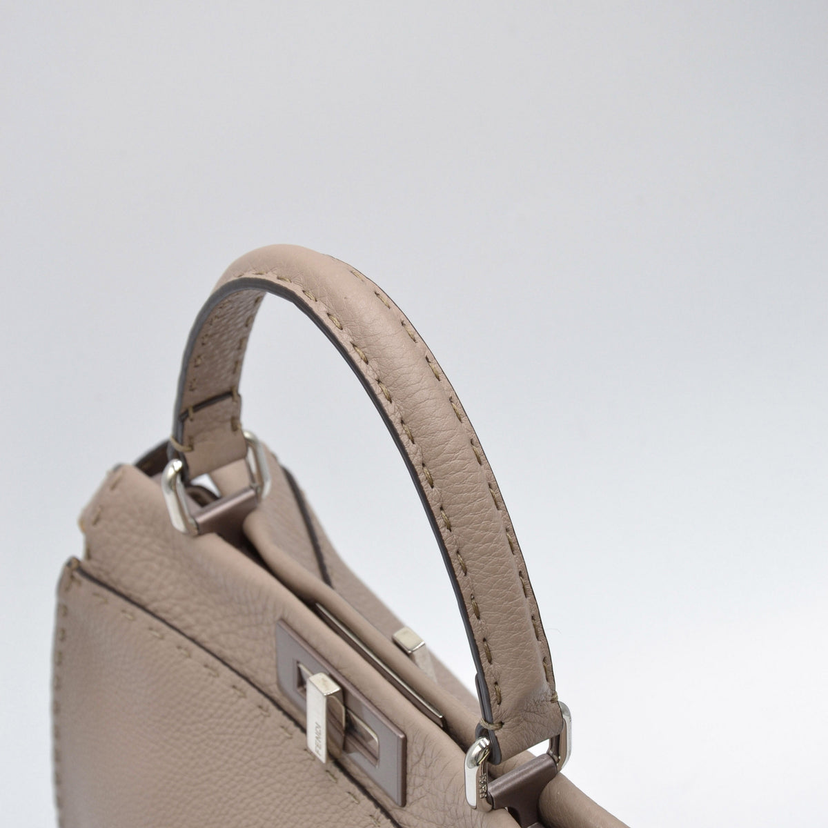 Sac Fendi Peekaboo Selleria cuir taupe