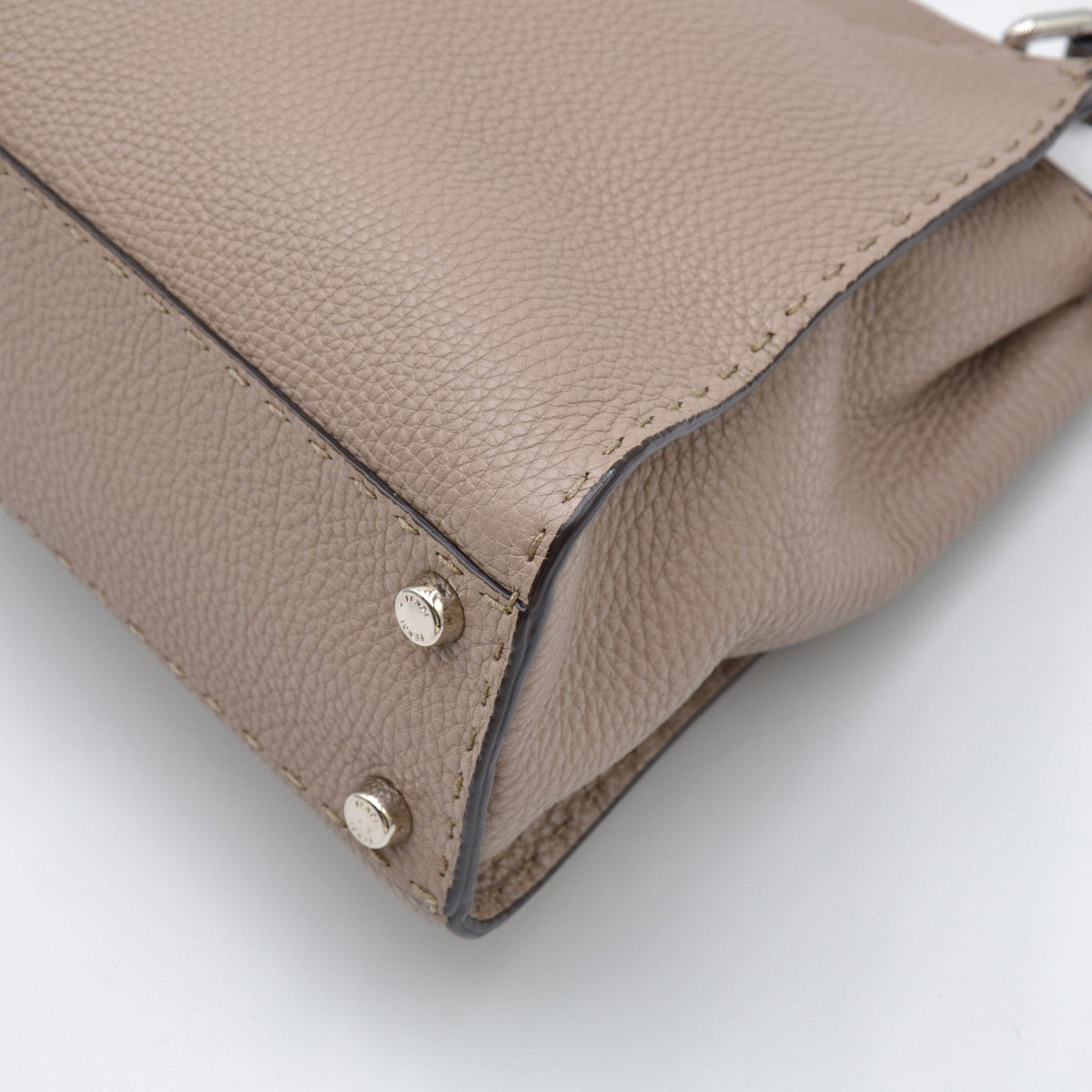Sac Fendi Peekaboo Selleria cuir taupe
