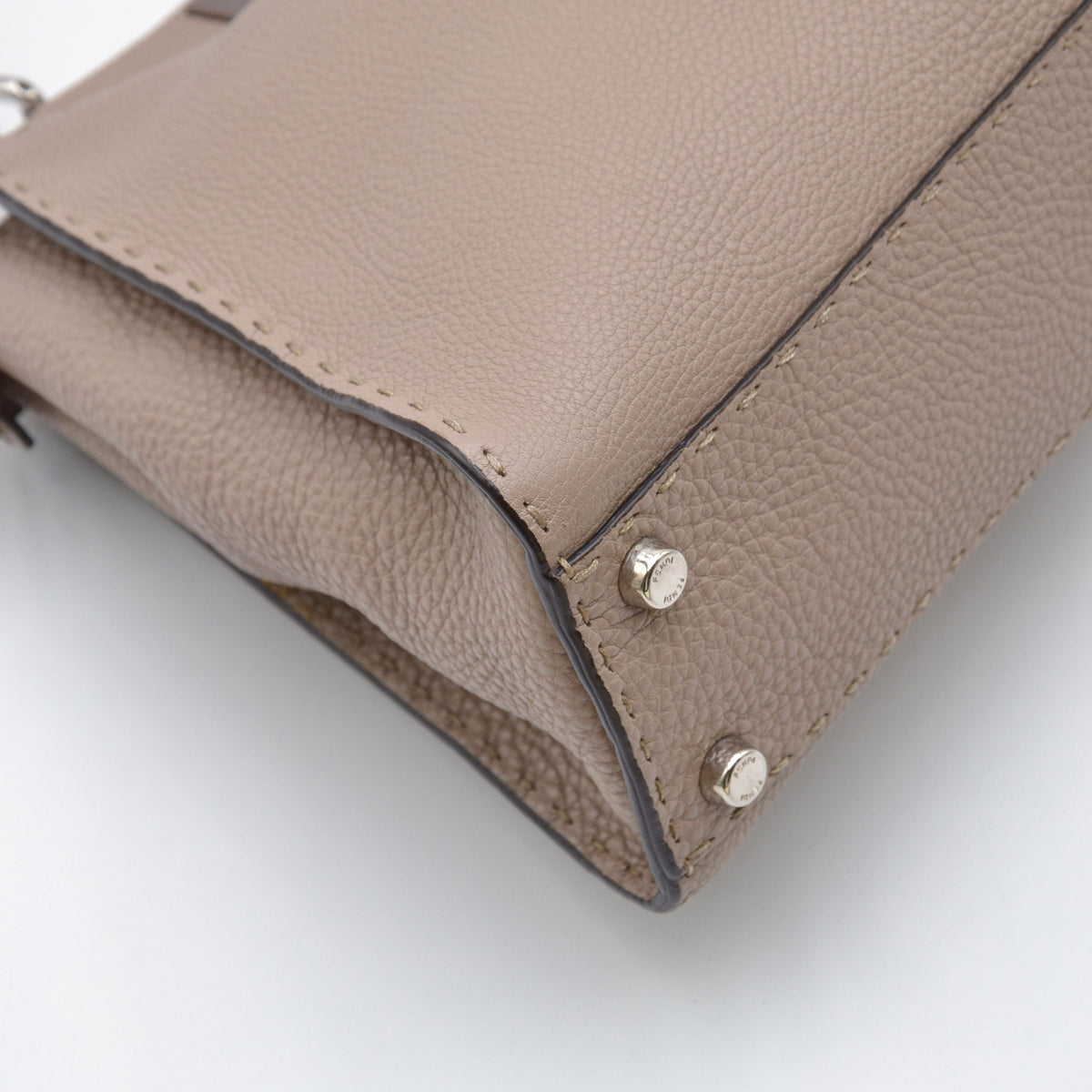 Sac Fendi Peekaboo Selleria cuir taupe