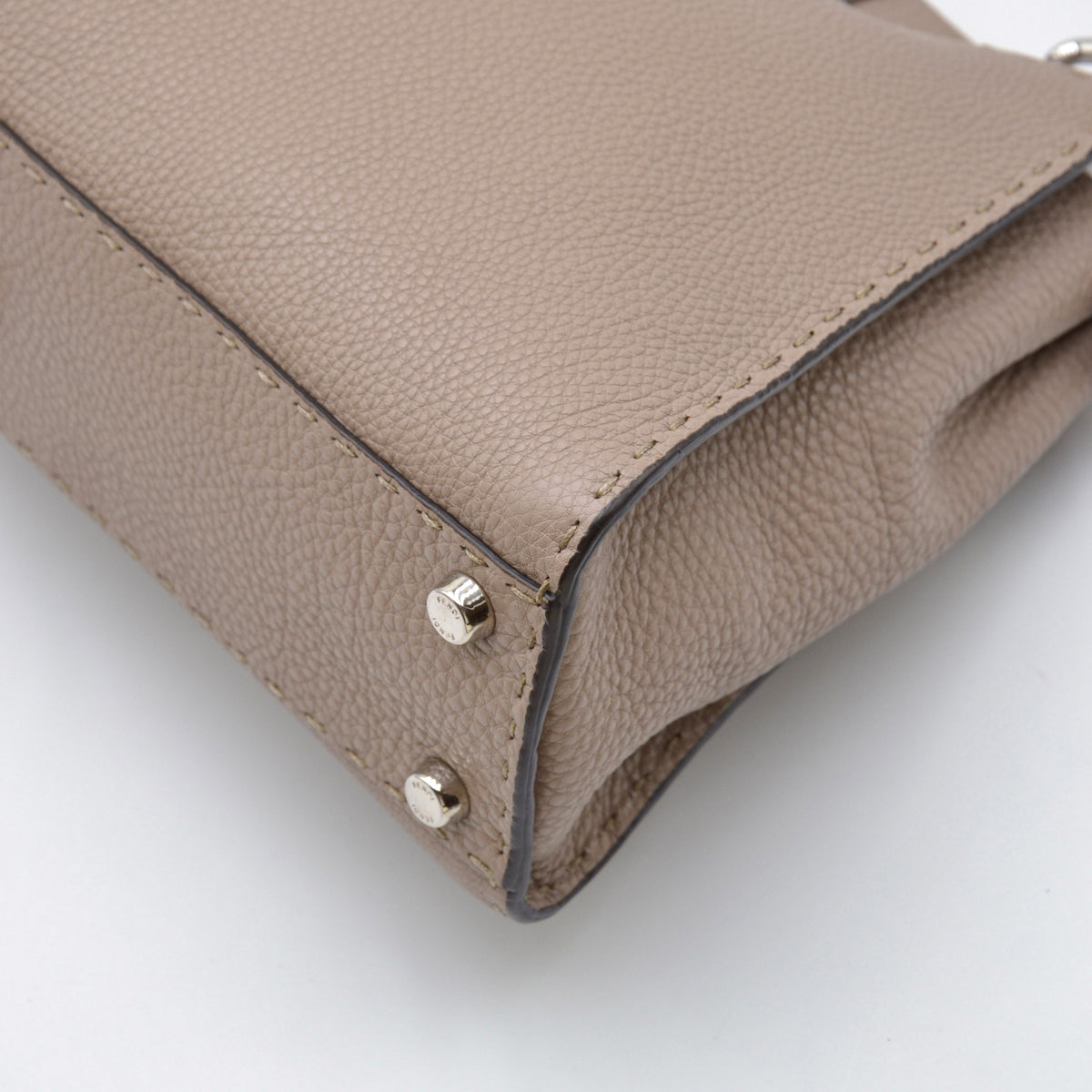 Sac Fendi Peekaboo Selleria cuir taupe