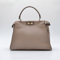 Sac Fendi Peekaboo Selleria cuir taupe