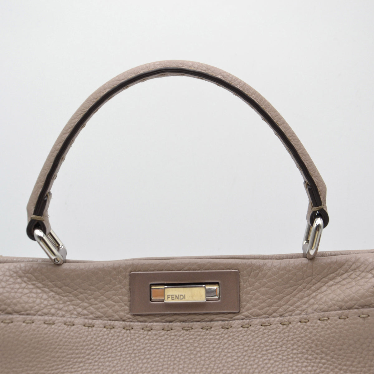 Sac Fendi Peekaboo Selleria cuir taupe