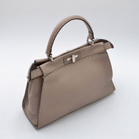 Sac Fendi Peekaboo Selleria cuir taupe