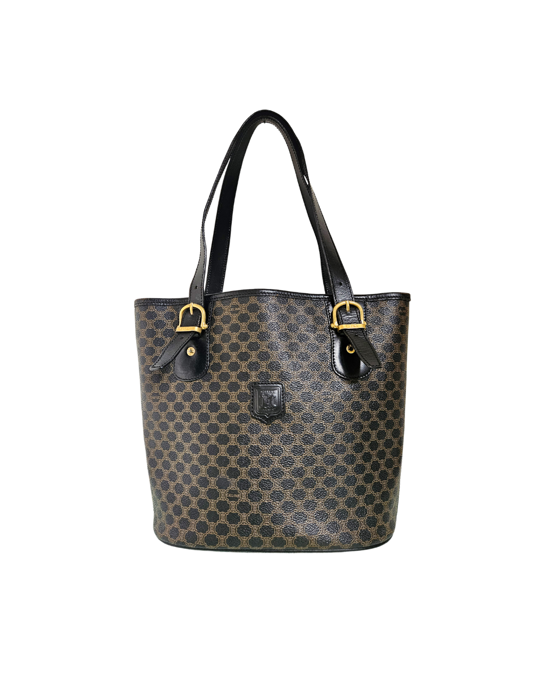 Celine Macadam Black Canvas Tote