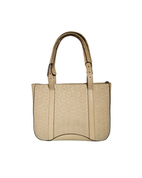 Celine Beige Tote Bag with Leather Trim