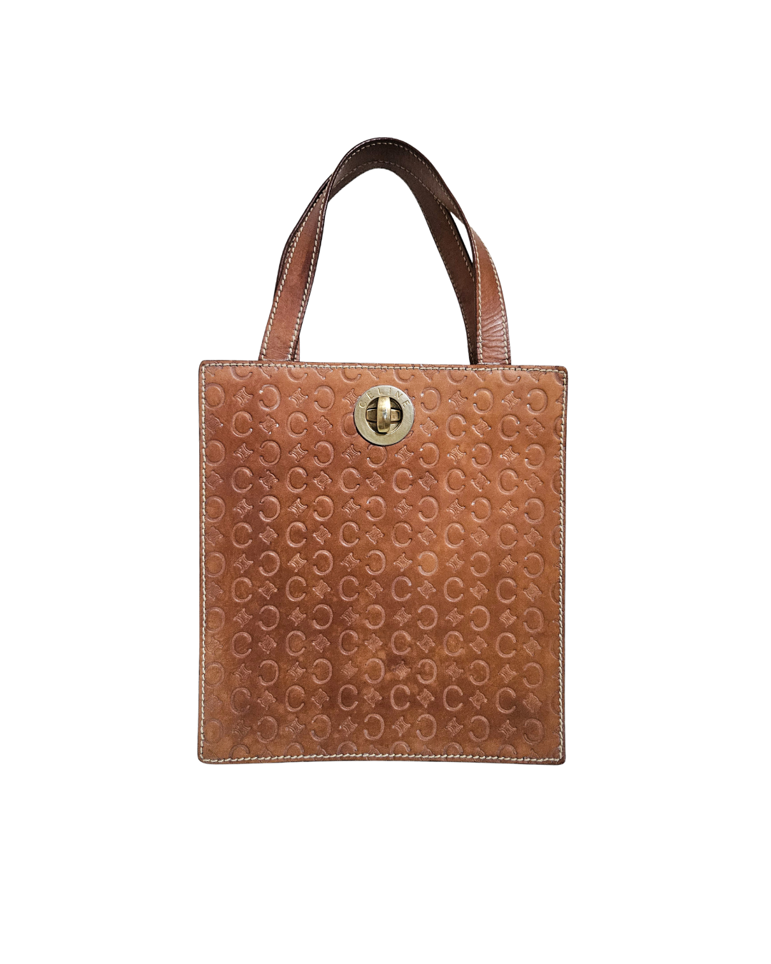 Vintage Celine Brown Leather Handbag
