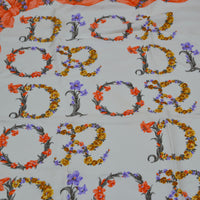 Foulard Christian Dior Vintage Soie Fleurs et Rubans