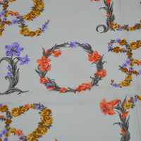 Foulard Christian Dior Vintage Soie Fleurs et Rubans