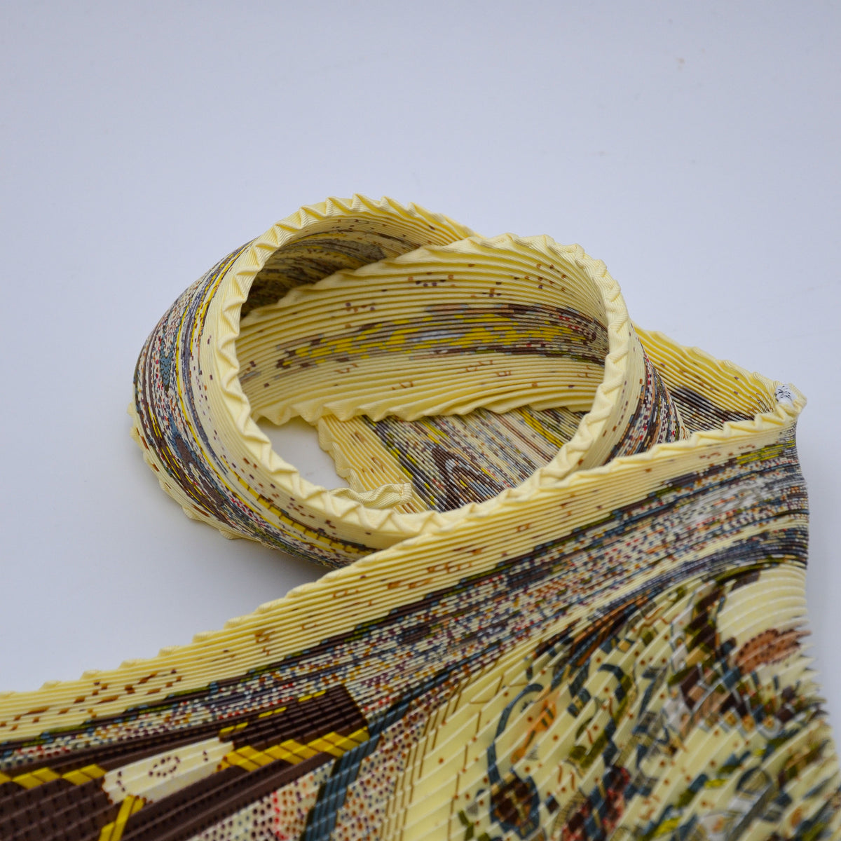 Foulard Hermès plissé "Rêves d'Australie" 1999