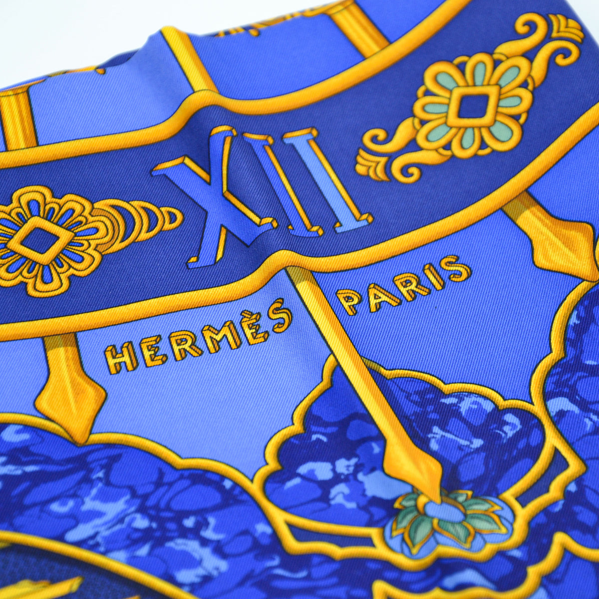 Foulard Hermès "Carpe Diem" Joachim Metz 1994