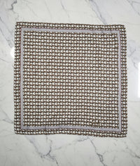 Celine Beige Mini Chain  Cotton Bandana Scarf