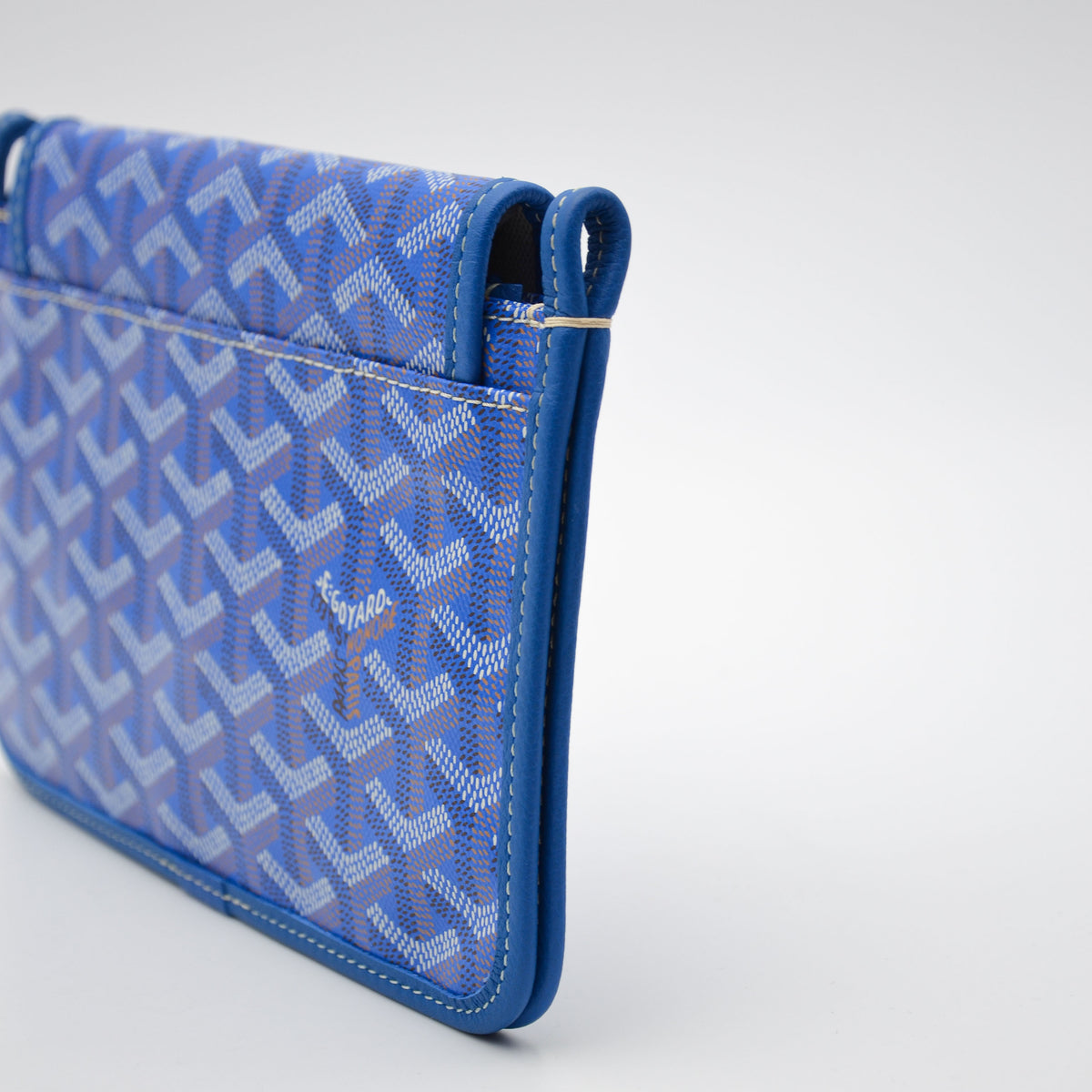 Goyard Plumet Pocket Wallet Goyardine Bleu roi