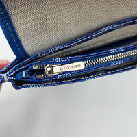 Goyard Plumet Pocket Wallet Goyardine Bleu roi