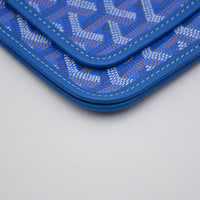 Goyard Plumet Pocket Wallet Goyardine Bleu roi