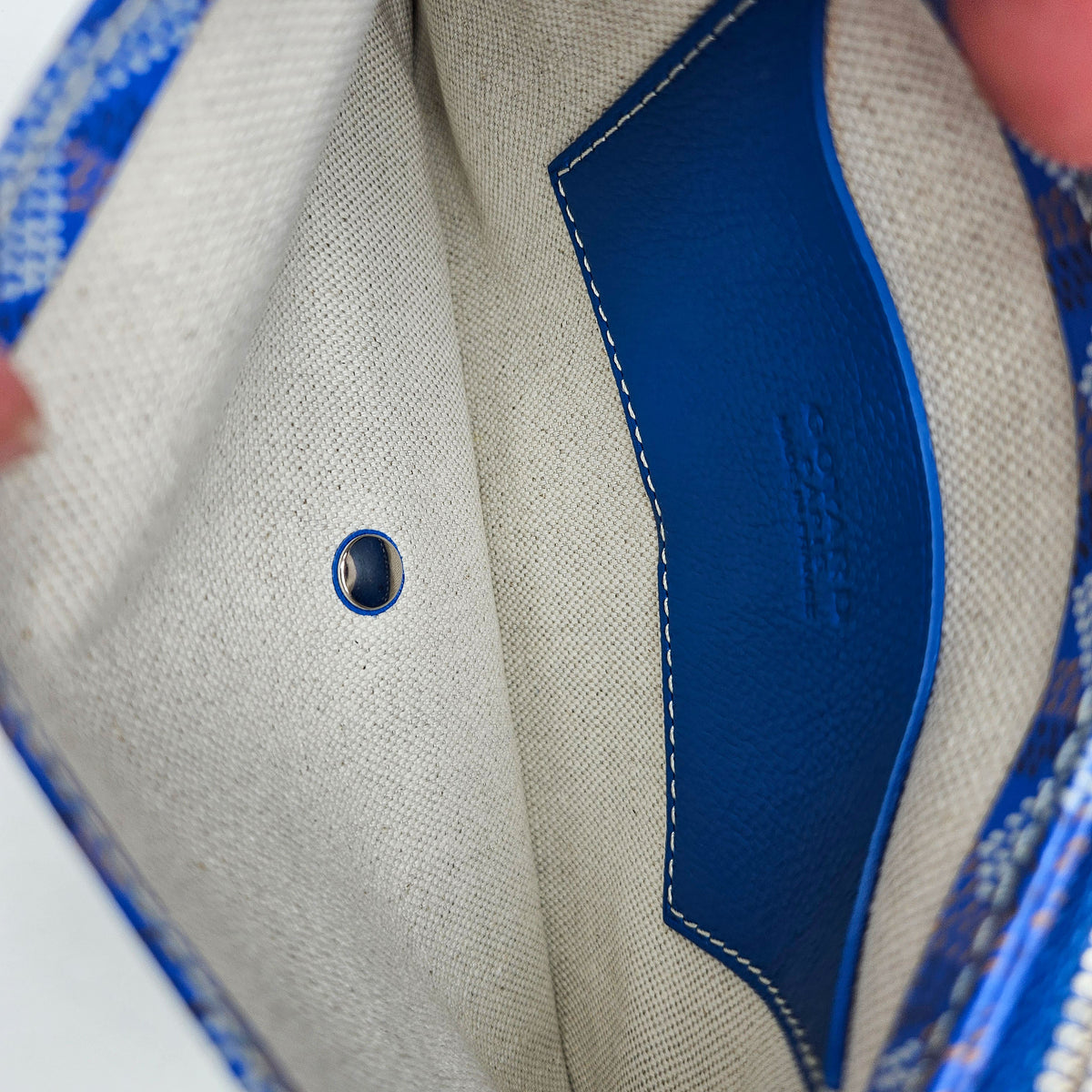 Goyard Plumet Pocket Wallet Goyardine Bleu roi
