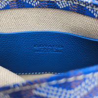 Goyard Plumet Pocket Wallet Goyardine Bleu roi