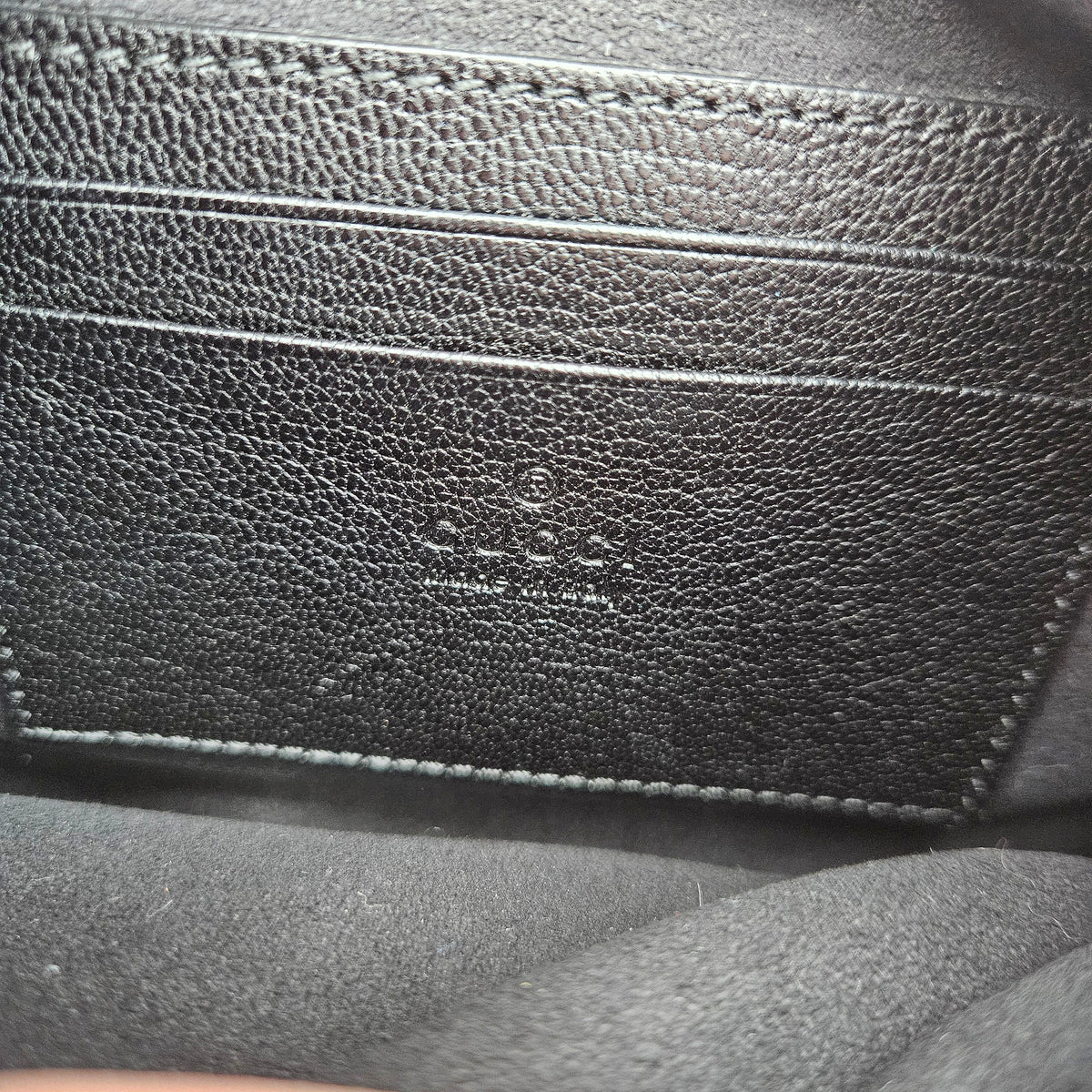 Gucci Aphrodite Small Cuir Grainé Noir