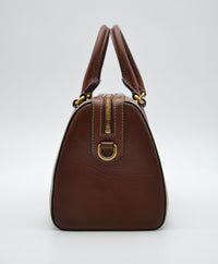 Sac Gucci Boston GG Supreme Cuir Marron Bandoulière