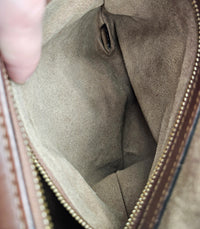 Sac Gucci Boston GG Supreme Cuir Marron Bandoulière